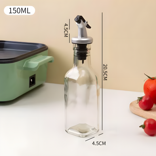 Glass Oil Dispenser 150 ml Set - 2 Pcs